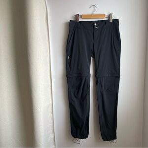 Black Convertible Hiking Pants Columbia Omni-Shield size 6-GORP-camping